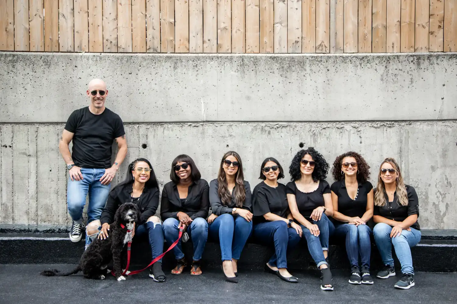 Dr. Noah Belman and the Belman Dental Centre team outside the practice